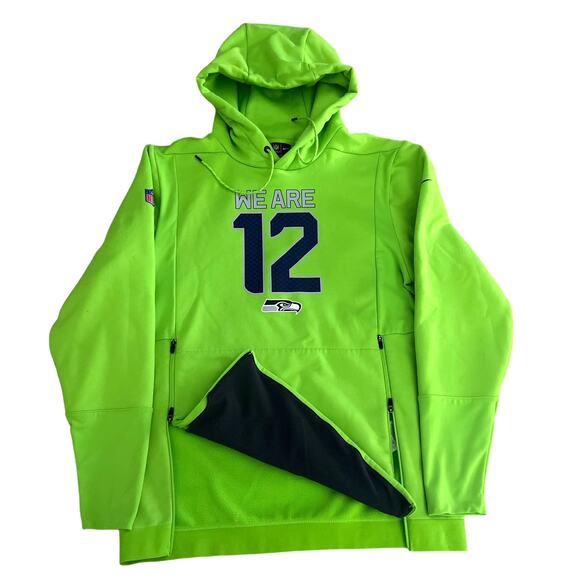 Nike NFL Thermal Seattle Seahawks We Are 12 Hoodie Sweatshirt Size Men's Small - Picture 4 of 5